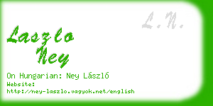 laszlo ney business card
